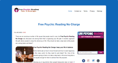 Desktop Screenshot of freepsychicreadingnocharge.net