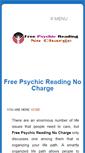 Mobile Screenshot of freepsychicreadingnocharge.net